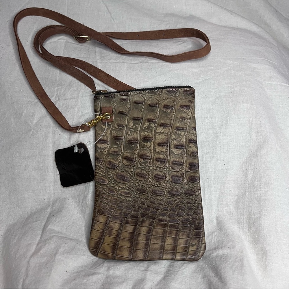 Alligator leather purse